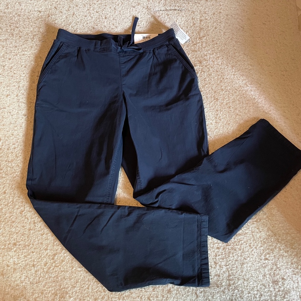 Style & Co. Ribbed Waistband Pull-On Pants in Navy